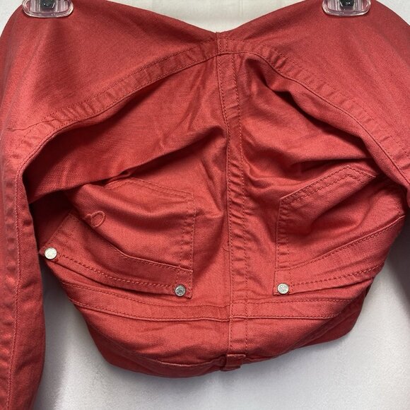 AMERICAN RAG Cie Low-Rise Skinny Leg Ankle Zip Jeans Women Size 3R Coral Stretch - Picture 9 of 16